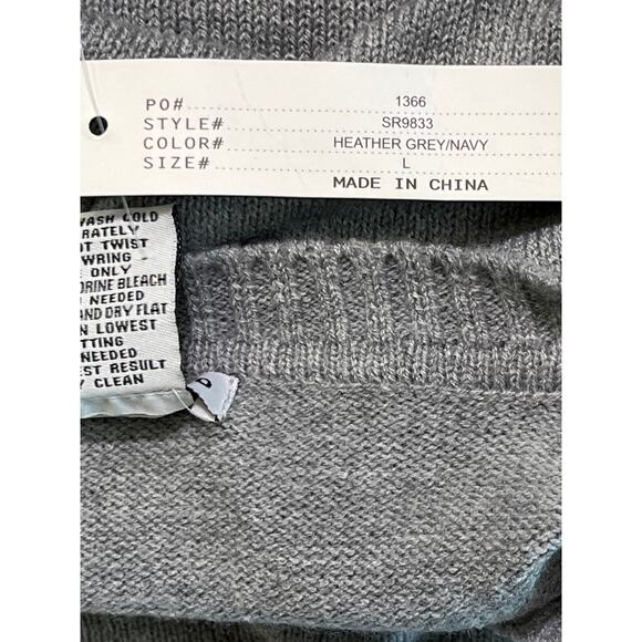 Sweet Romeo Grey Star Sweater Size L Heather Knit Pullover Nordstrom NWT - Picture 5 of 8